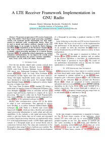 lte receiver framework using GNU - pdf