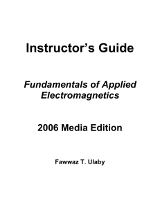 Ulaby - Fundamentals of Applied Electromagnetics 2006 MEDIA ED - SOLUTION
