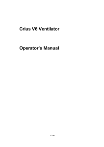 MANUAL DE OPERADOR VENTILADOR CRIUS V6 INGLES