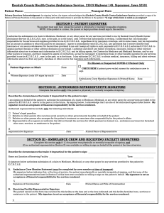 BILLING SHEET