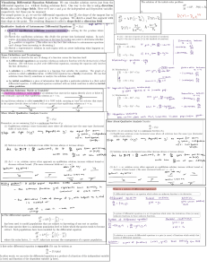 Calc II Exam 3 Cheat Sheet