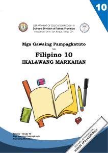 FILIPINO-10-LAS-IKALAWANG-MARKAHAN