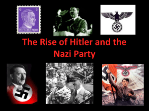 The Rise of Hitler and the Nazi Party Presentation