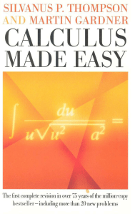 Calculus Made Easy (1998)