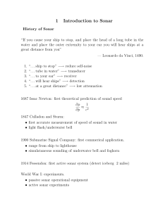 Introduction to Sonar