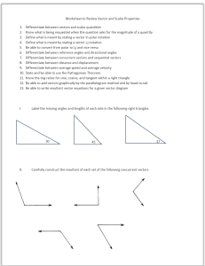 Worksheet to Review Vector and Scalar Properties - PDF Free Download