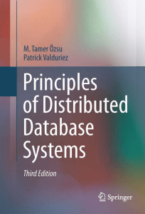 Principles of Distributed Database Systems Third Edition