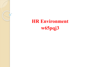 HR Environment slide