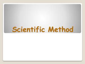 Biology-Scientific Method