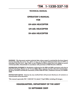 UH60 - Operator Manual