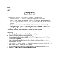 Plate Tectonics Google Earth Lab Assignment