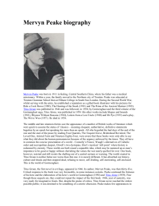 Mervyn Peake biography