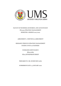 Strategic Management (Individual Assignment)