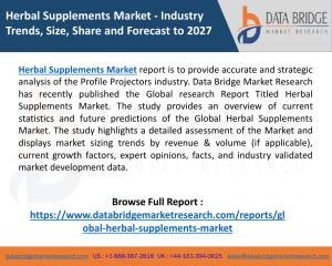 Comprehensive Report on Herbal Supplements Market 2020 | Size, Growth, Demand, Opportunities & Forecast To 2027