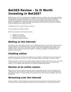 Is It Worth Investing in Bet365