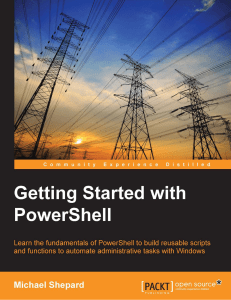 GETTING STARTED WITH POWERSHELL