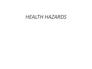 Health-hazards