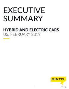 Hybrid and Electric Cars - US - February 2019 - Executive Summary