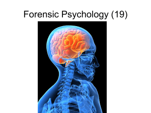 Chapter 19- Forensic Profiling