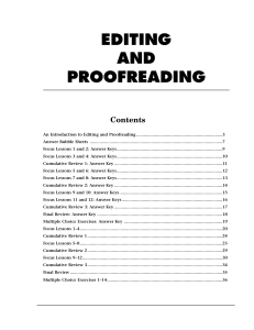 Editing and Proof Reading Book Grade 7