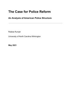 The Case for Police Reform