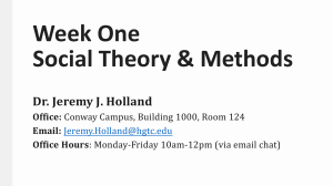 W1-Social Theory & Methods