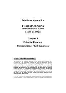 Solutions Manual for Fluid Mechanics Sev