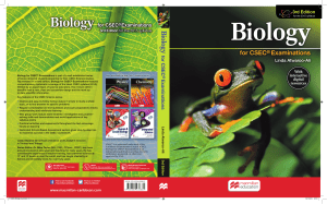 Biology for CSEC 3rd Edition Student’s Book