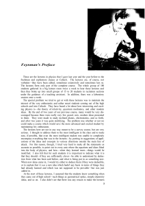 Feynman's Physics Lectures Preface