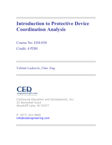 Introduction to Protective Device Coordination Analysis