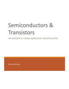 Semiconductors & Transistors Final Paper