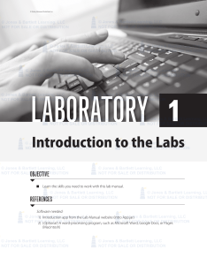 LabCH01 introduction to the Labs