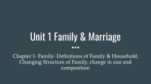 Unit 1 Family & Marriage