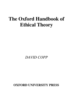 (Oxford Handbooks In Philosophy) David Copp - The Oxford Handbook of Ethical Theory-Oxford University Press, USA (2006)