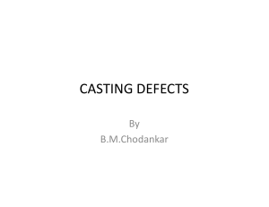 Lecture 10 Casting Defects