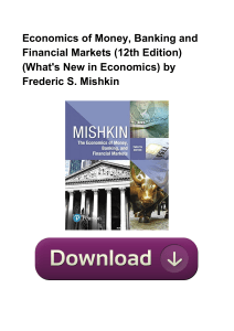 Economics-Of-Money-Banking-And-Financial-Markets-12th-Edition--What-s-New-In-Economics-by-Freder