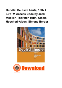 Bundle-Deutsch-Heute-10th--ILrnTM-Access-Code-by-Jack-Moeller-Thorsten-Huth-Gisela-Hoecherl-Ald