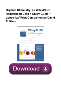 Organic-Chemistry-3e-WileyPLUS-Registration-Card--Study-Guide--Loose-leaf-Print-Companion-by-Davi