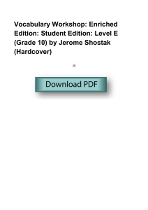 Vocabulary-Workshop-Enriched-Edition-Student-Edition-Level-E-Grade-10-by-Jerome-Shostak-Hardco