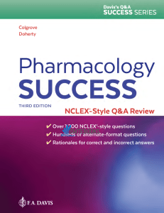 [libribook.com] Pharmacology Success  NCLEX®-Style Q&A Review 3rd Edition