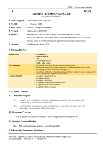 Laporan Persatuan Sains 2020