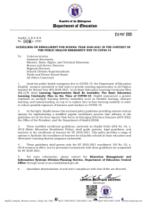 DO s2020 008-Guidelines-on-Enrollment-for-SY-2020-2021