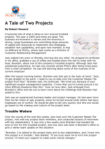 Tutor Material - A Tale of Two Projects - Full Document