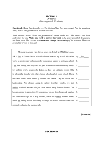 Language Skills Exam Paper