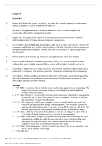 Organizational Analysis Chapter 6 test bank 