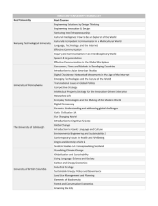 Partner University Courses List