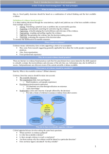 Summary EBM