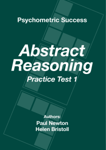 Abstract Reasoning - Practice Test