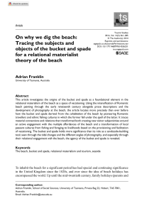11Franklin Spade Bucket, and a Materialist Theory of the Beach (1)