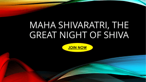 Maha Shivaratri, The Great Night of Shiva- Pillaicenter
